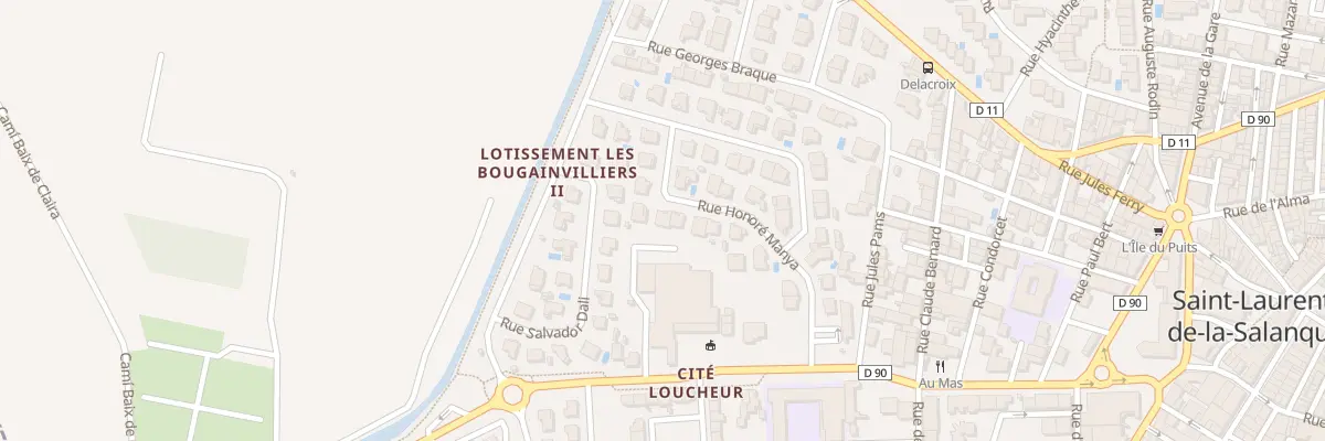 Plan du 36 Rue Honore Manya à Saint-Laurent-de-la-Salanque