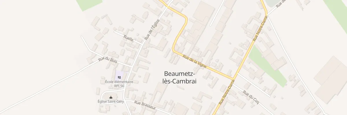 Plan du 6 Rue de la Vigne à Beaumetz-lès-Cambrai