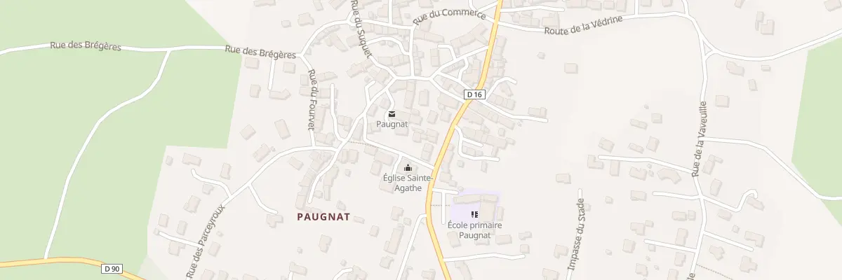 Plan du 40 Rte de Volvic - Paugnat à Charbonnières-les-Varennes