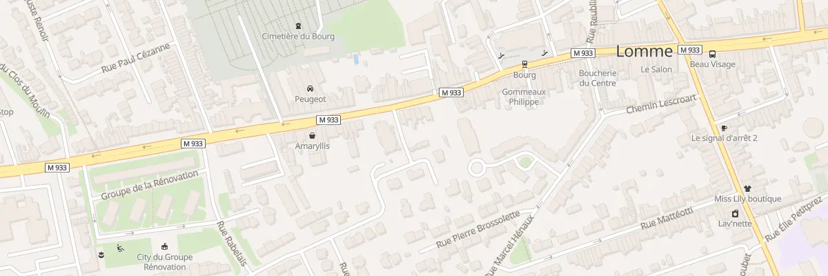 Plan du 841 Av de Dunkerque Lomme à Lille