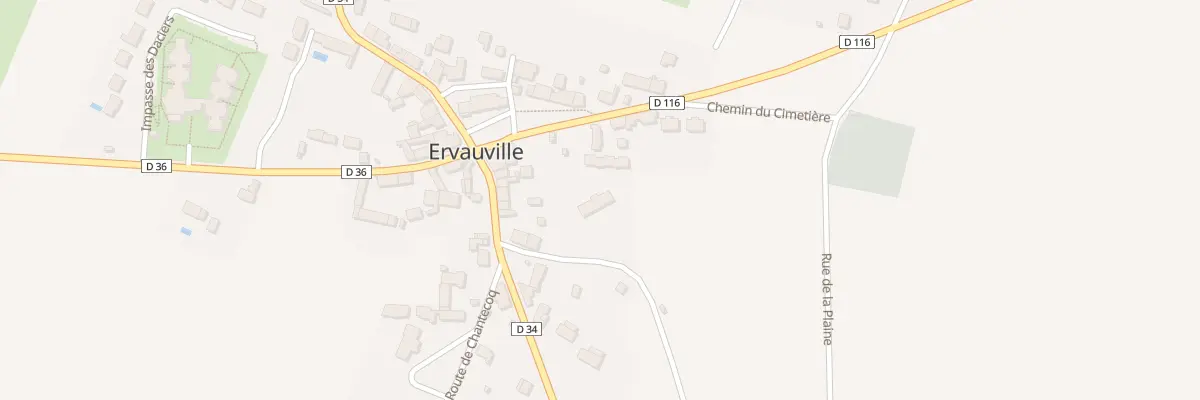 Plan du 8 Rte de Foucherolles à Ervauville