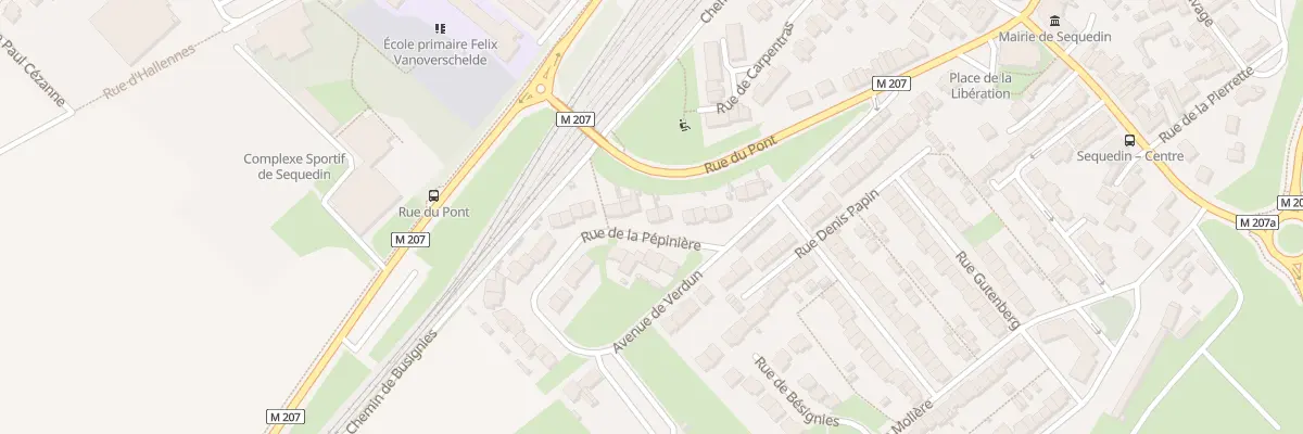 Plan du 16 Rue de la Pépinière à Sequedin
