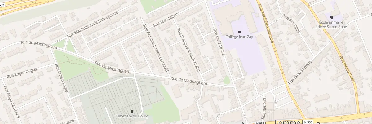 Plan du 13 Rue Francois J Nollet à Lille