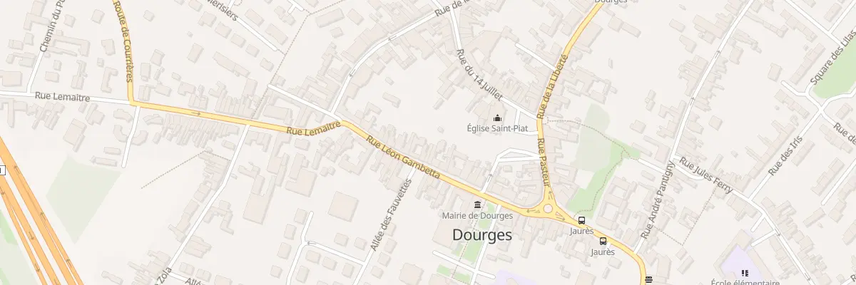 Plan du 33 Rue Léon Gambetta à Dourges