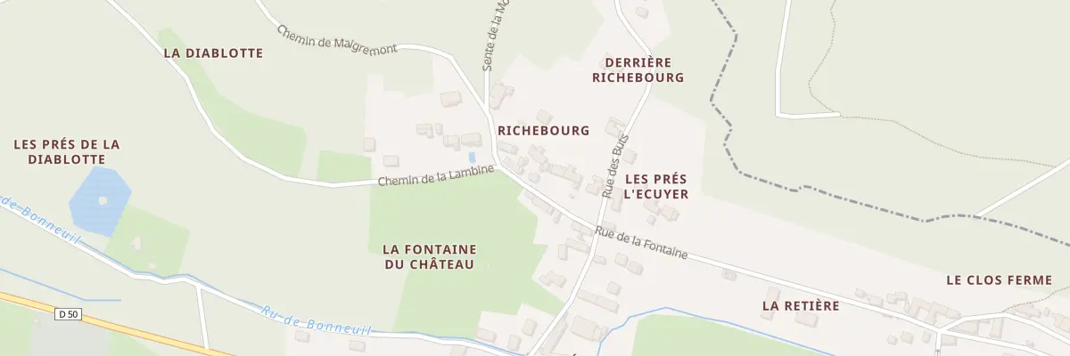 Plan du 668 Rue de la Fontaine à Bonneuil-en-Valois