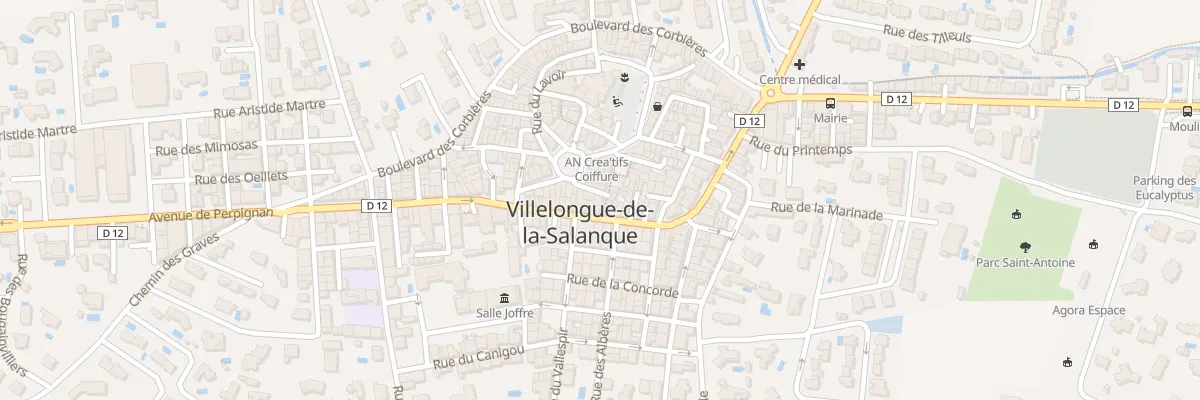 Plan du 5 Rue Alfred de Musset à Villelongue-de-la-Salanque