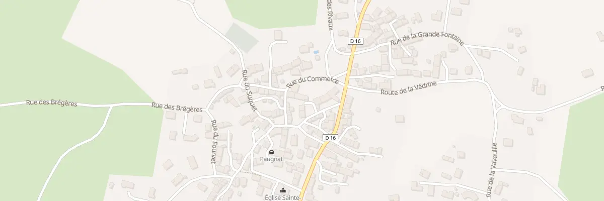Plan du 9005 Rue du Commerce - Paugnat à Charbonnières-les-Varennes