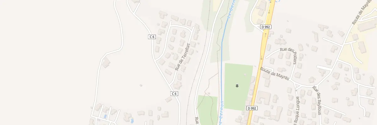 Plan du 8 Rue de Terrefort à Saint-Georges-de-Luzençon