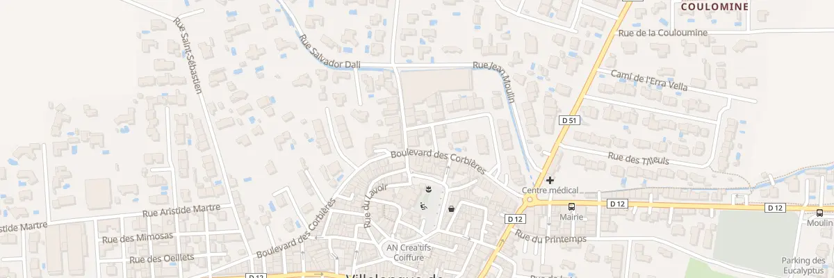 Plan du 2 Rue du Calvaire à Villelongue-de-la-Salanque