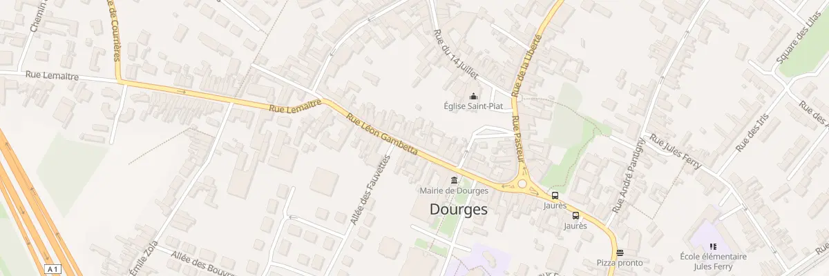 Plan du 23 Rue Léon Gambetta à Dourges