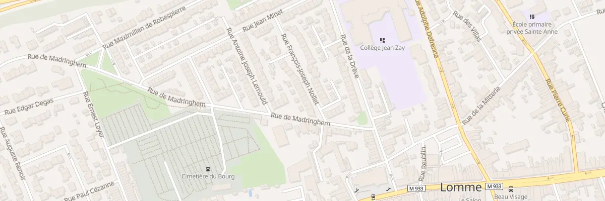 Plan du 7 Rue Francois J Nollet à Lille