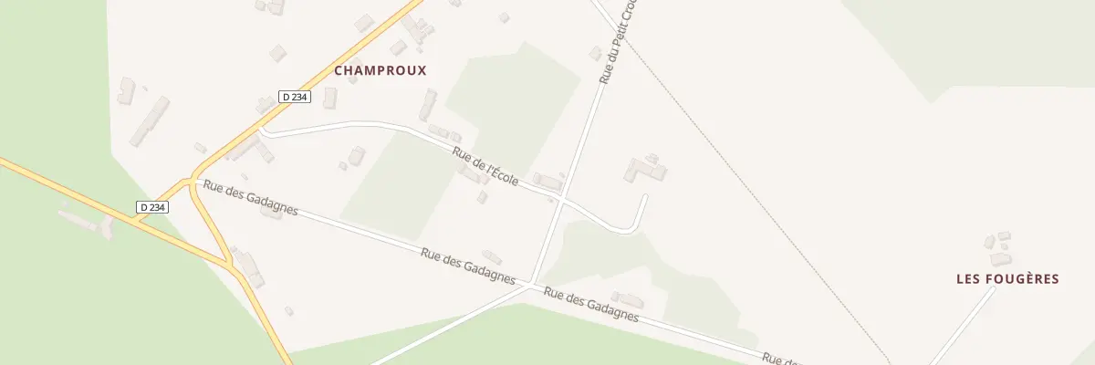 Plan du 6 Rue de l’École à Pouzy-Mésangy