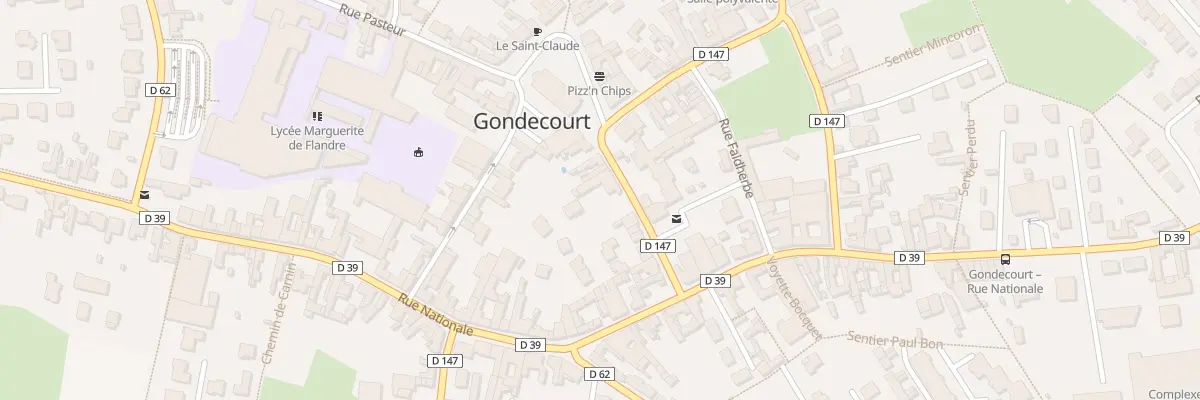 Plan du 10 Rue Germain Delebecque à Gondecourt