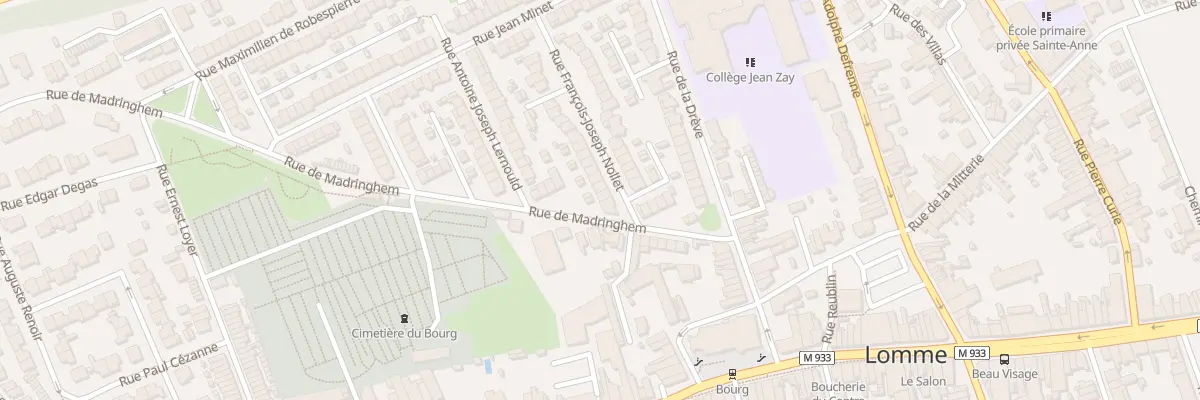 Plan du 3 Rue Francois J Nollet à Lille