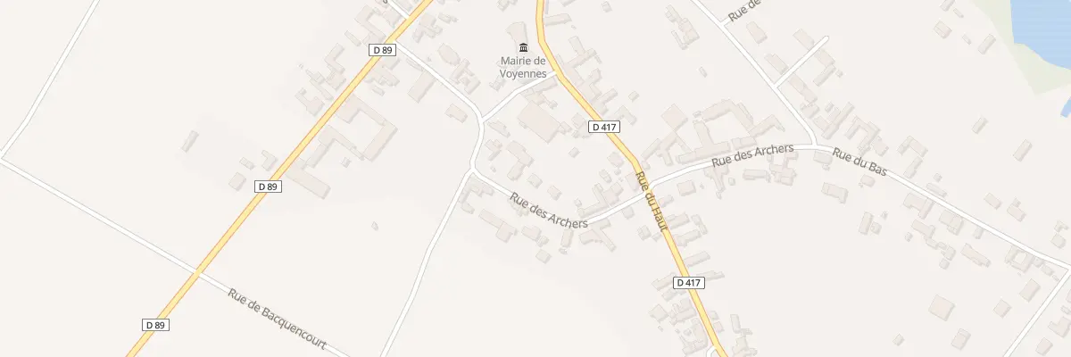 Plan du 9B Rue des Archers à Voyennes
