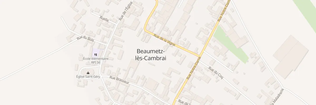 Plan du 12B Rue de la Vigne à Beaumetz-lès-Cambrai