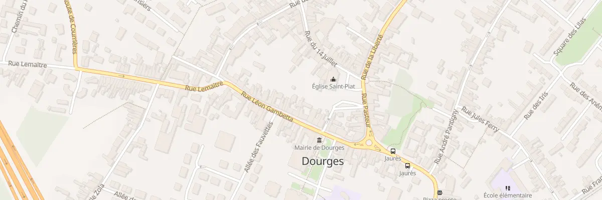 Plan du 25 Rue Léon Gambetta à Dourges