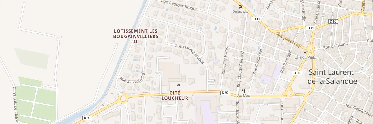 Plan du 46 Rue Honore Manya à Saint-Laurent-de-la-Salanque