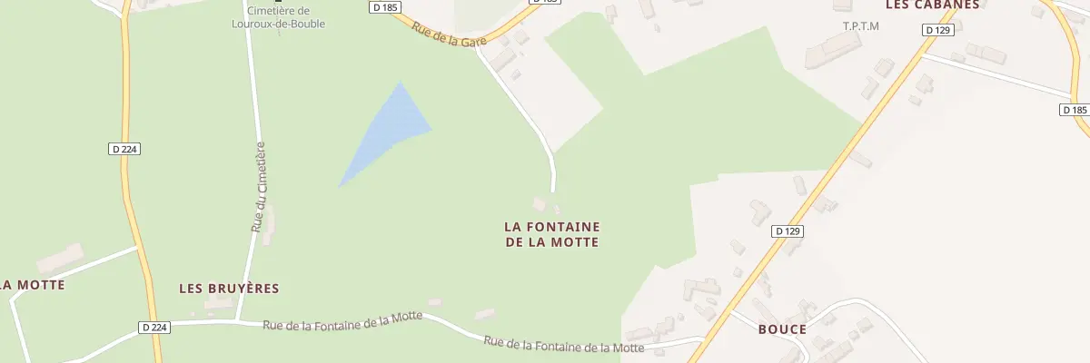 Plan du 2 Che du Lavoir à Louroux-de-Bouble