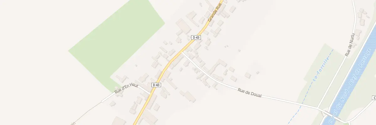 Plan du 2 Rue de Douai à Étricourt-Manancourt