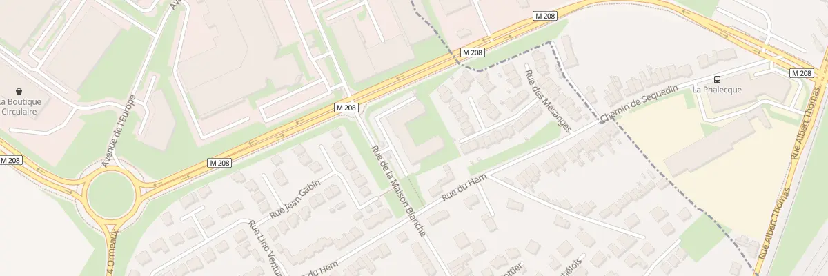 Plan du 122 Rue de la Maison Blanche à Sequedin
