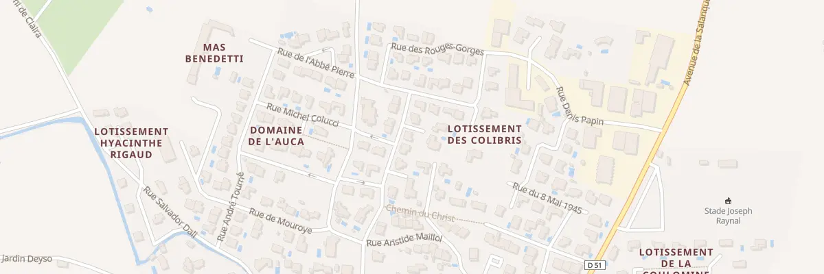 Plan du 10 Rue des Mésanges à Villelongue-de-la-Salanque