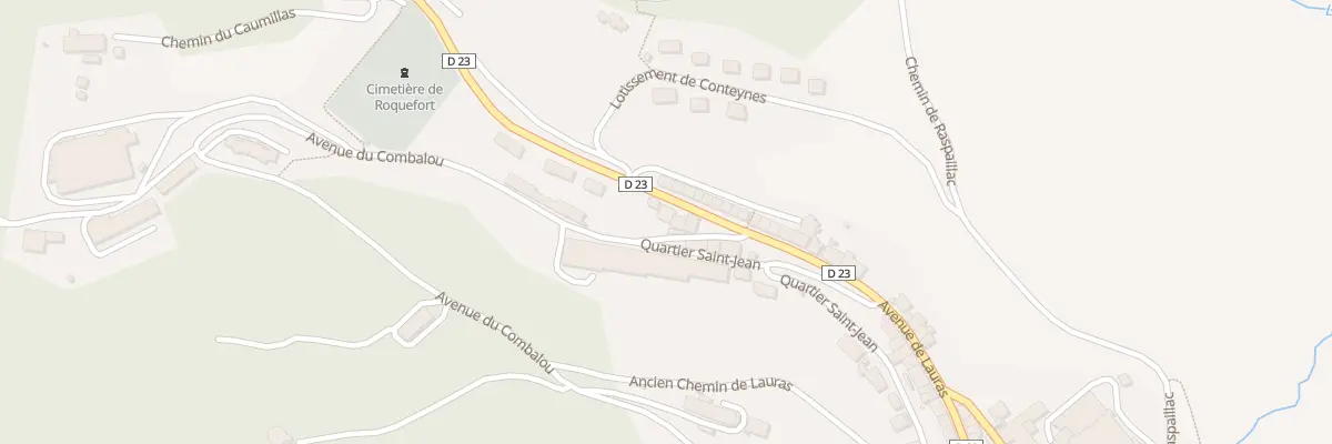 Plan du 43 Av de Lauras à Roquefort-sur-Soulzon