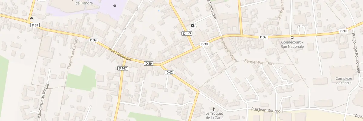 Plan du 87 Rue Nationale à Gondecourt