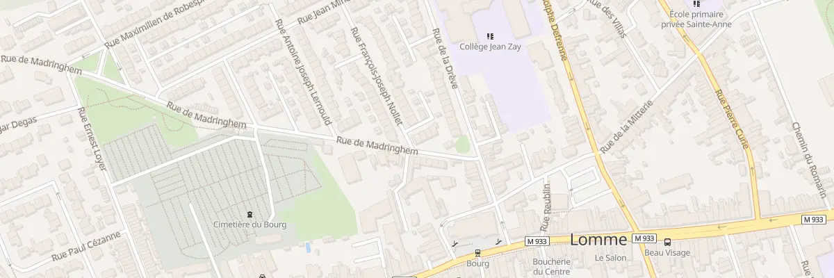 Plan du 10 Rue de Madringhem à Lille