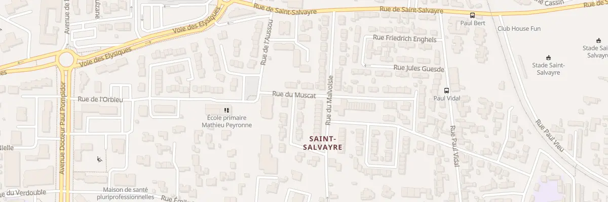Plan du 1 Rue du Muscat à Narbonne