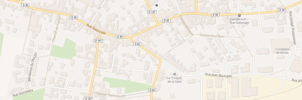 Plan du 35 Rue Roger Salengro à Gondecourt