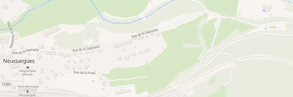 Plan du 6105 La Sapinette à Neussargues-Moissac