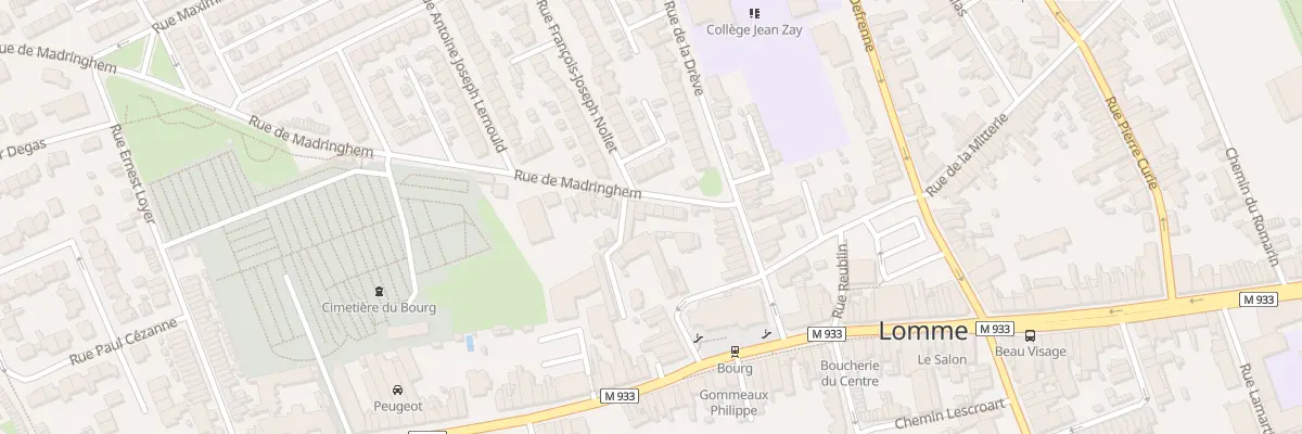 Plan du 9 Rue de Madringhem à Lille