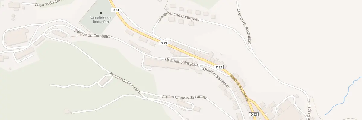 Plan du 3 Av du Combalou à Roquefort-sur-Soulzon