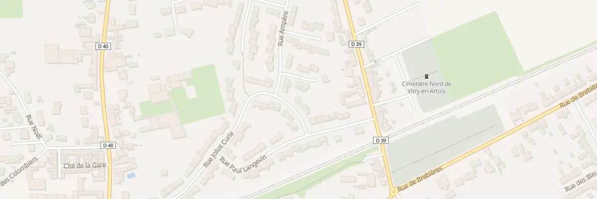 Plan du 6 Rue Joliot Curie à Vitry-en-Artois