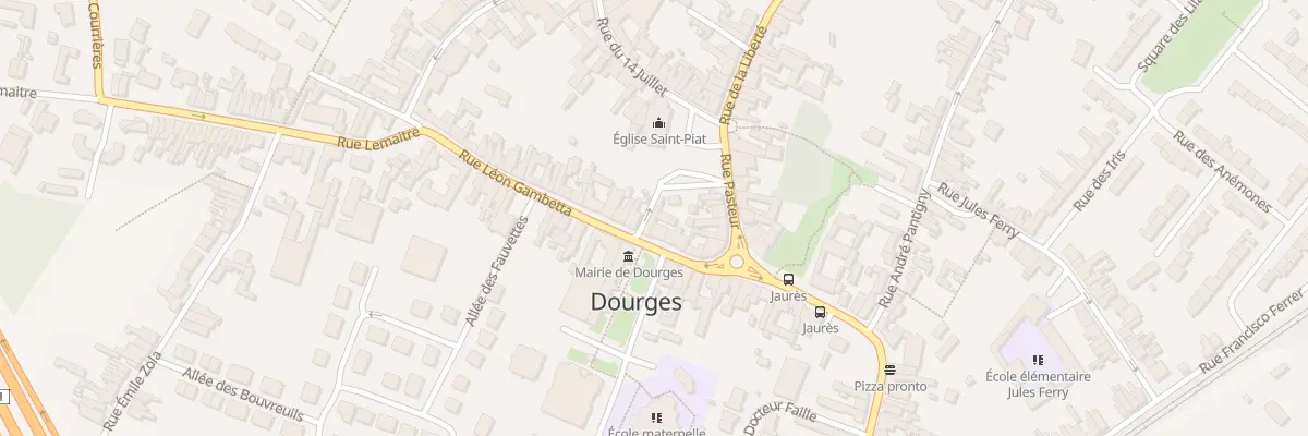 Plan du 9 Rue Léon Gambetta à Dourges