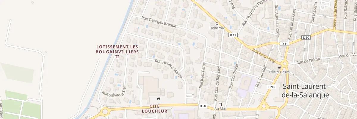 Plan du 3 Rue Honore Manya à Saint-Laurent-de-la-Salanque