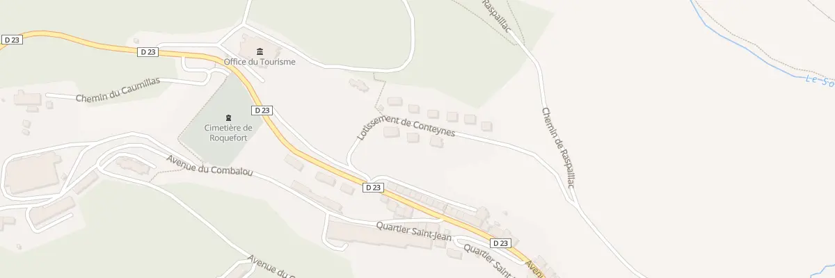 Plan du 3 Lot de Conteynes à Roquefort-sur-Soulzon