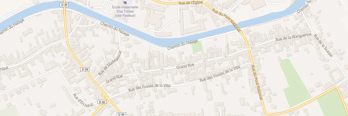 Plan du 43 Vc Grand Rue à Vitry-en-Artois
