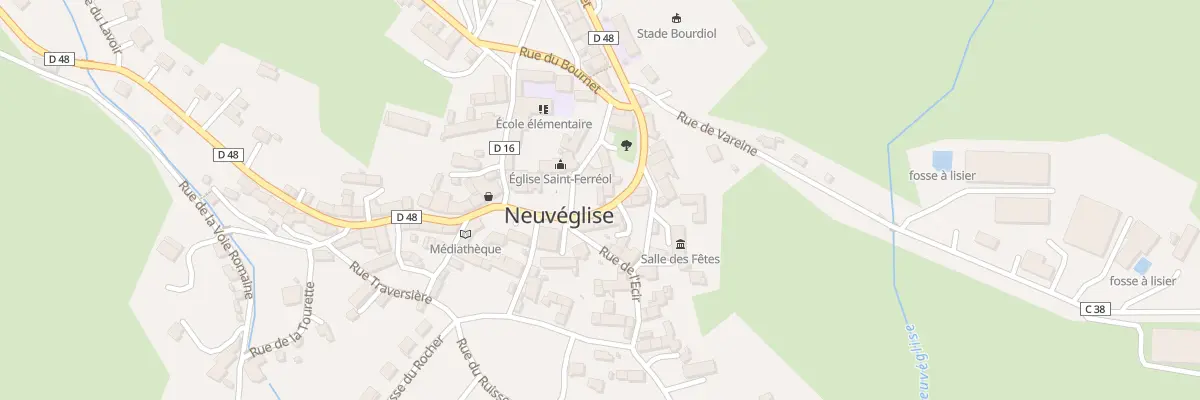 Plan du 2 Rue du 19 Mars 1962 à Neuvéglise-sur-Truyère