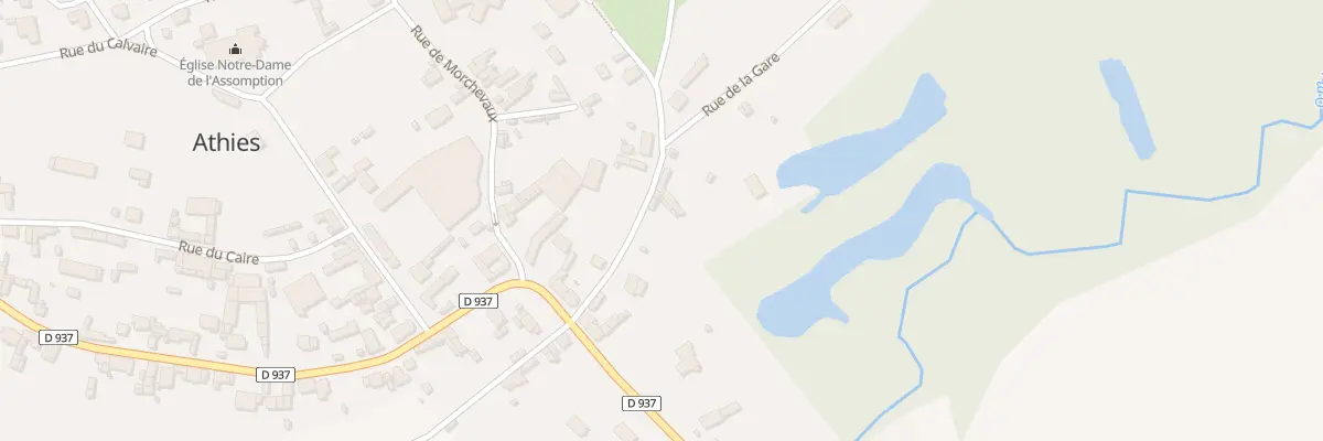 Plan du 8 Rue de la Gare à Athies