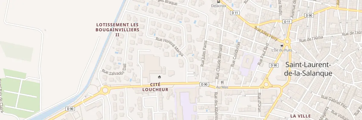 Plan du 50 Rue Honore Manya à Saint-Laurent-de-la-Salanque