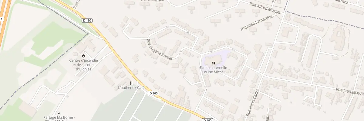 Plan du 50 Rue Eugène Pottier à Oignies