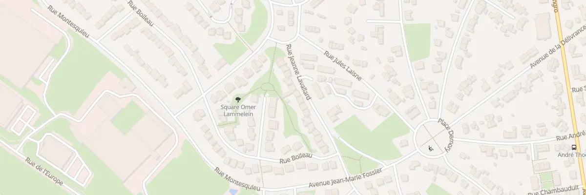 Plan du 19 Rue Jeanne Lavallard à Lille