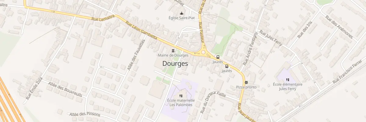 Plan du 8 Rue Léon Gambetta à Dourges