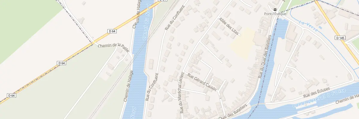 Plan du 387 Rue du Maréchal Leclerc à Pont-l’Évêque