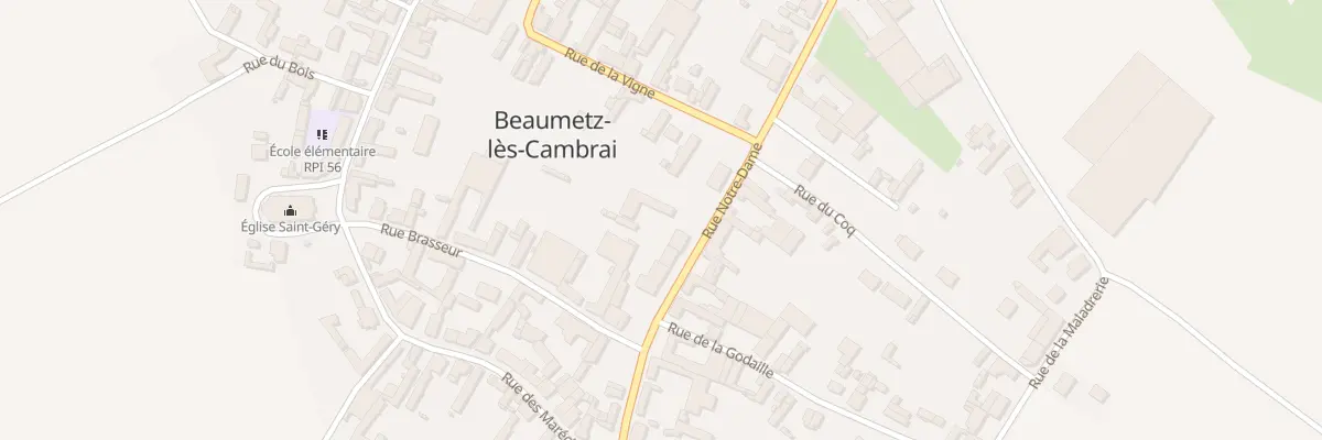 Plan du 21 Rue Notre-dame à Beaumetz-lès-Cambrai