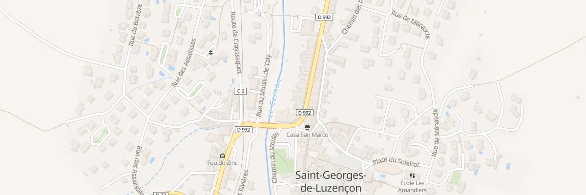 Plan du 25 Av des Pres de Vabres à Saint-Georges-de-Luzençon