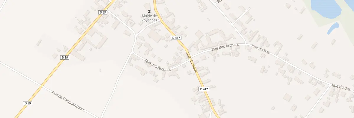 Plan du 15 Rue des Archers à Voyennes
