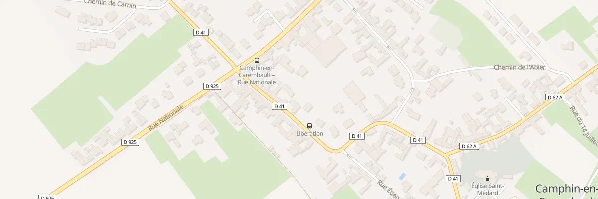 Plan du 7 Rue de la Libération à Camphin-en-Carembault
